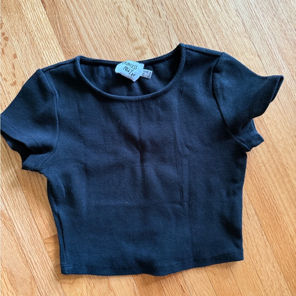 Princess Polly Black Short Sleeve Tee
